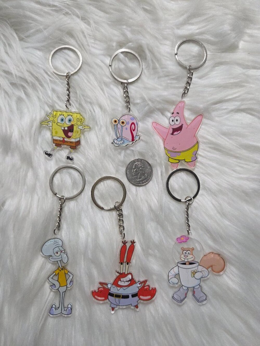 SpongeBob Squarepants Character Keychain Set - Picture 3 of 6